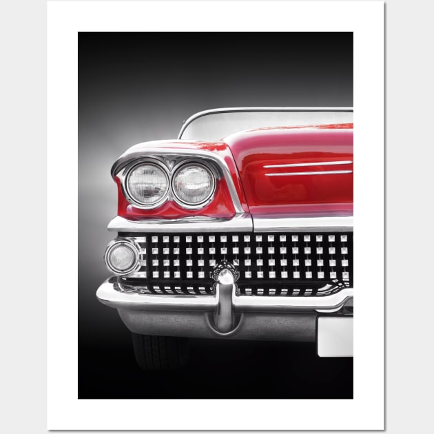 American Estate Wagon 1958 Caballero red Wall Art by Beate Gube